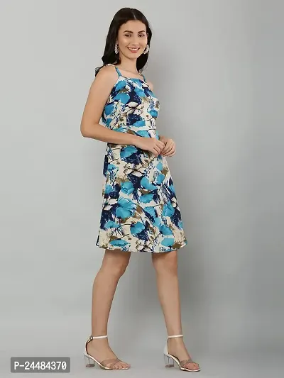 HOTSWAG.COM Women's Printed Knee Length Sleeveless Short Dress-thumb2