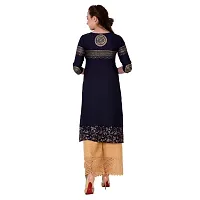 Stylish Black Cotton Printed Kurti For Women-thumb3