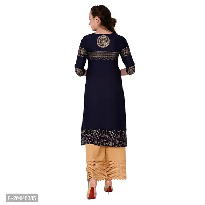 Stylish Black Cotton Printed Kurti For Women-thumb4