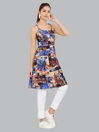 HOTSWAG.COM Women's Printed Knee Length Sleeveless Short Dress-thumb3