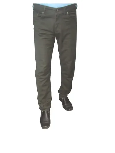 Classic Denim Solid Jeans For Men