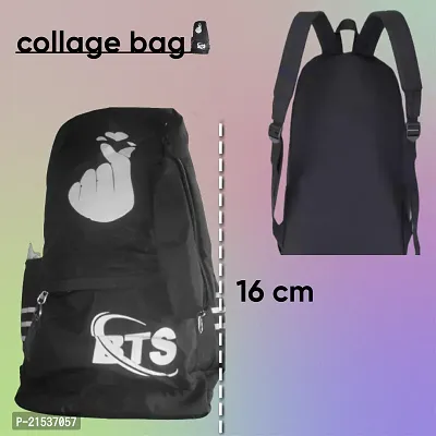 Dark Grey College Backpack Bag