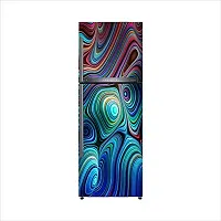 Abstract Decorative Multi Design Refrigerator Fridge wrap Wallpaper Adhesive Vinyl Multicolor for Fridge Sticker (PVC Vinyl Covering Area 160cm X 60cm & 63 X 24 inches) CFD0245-thumb2