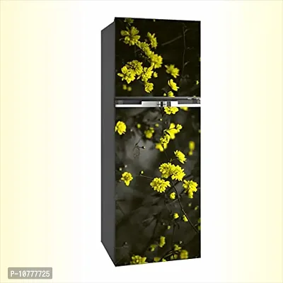 Abstract Natural Yellow Flower Wallpaper Poster Adhesive Vinyl Sticker Fridge wrap Decorative Sticker (PVC Vinyl Covering Area 60cm X 160cm) CFD0174-thumb2