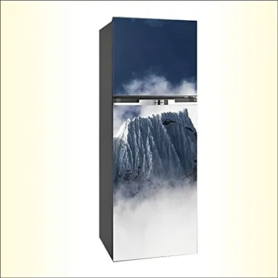 Abstract Decorative Mountain Sky View Fridge wrap Wallpaper Adhesive Vinyl Multicolor for Fridge Sticker (PVC Vinyl Covering Area 160cm X 60cm  63 X 24 inches) CFD0237