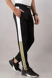 STYLE ACCORD Men Lycra Track Pants (4XL, Black)-thumb1