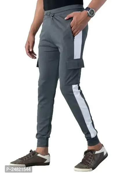 STYLE ACCORD Men Lycra 4 Pocket Track Pant (4XL, Dark Grey)-thumb0