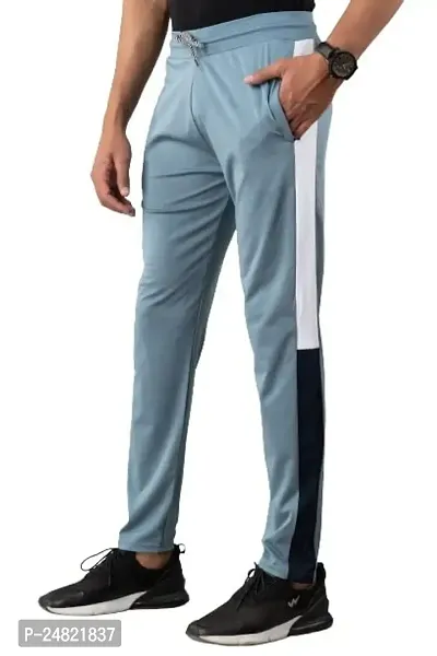 STYLE ACCORD Men Lycra Track Pants (8XL, Cement Blue)