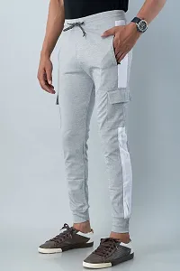 STYLE ACCORD Men Lycra 4 Pocket Track Pant (XL, Light Grey)-thumb3