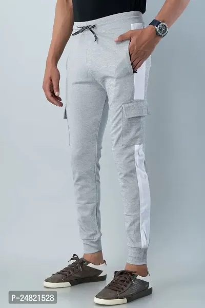 STYLE ACCORD Men Lycra 4 Pocket Track Pant (XL, Light Grey)-thumb4
