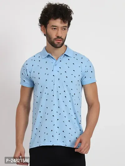 STYLE ACCORD Men Cotton Half Sleeves Regular FIT Polo T-Shirt-thumb0