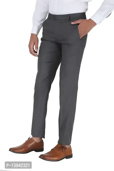 MALENO Men's Regular Fit Formal Trouser-thumb3