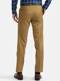 MALENO Slim Fit Men Solid Brown Trouser-thumb3