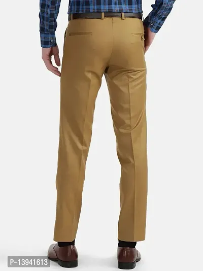 MALENO Slim Fit Men Solid Brown Trouser-thumb4