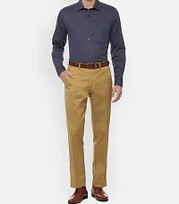 Polyester Viscose Blend Casual Trousers For Men-thumb2