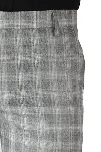 MALENO Men's Polycotton Slim Fit Checkered Trouser (ML601_Checkered)-thumb1