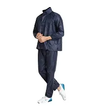 MALENO Rain Coat(Suit) for Adults with Storage Bag, High Collars and Adjustable Hood-thumb1