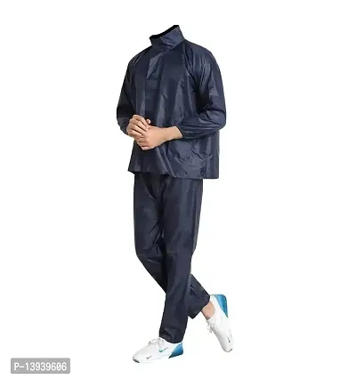 MALENO Rain Coat(Suit) for Adults with Storage Bag, High Collars and Adjustable Hood-thumb2