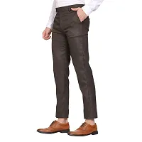 MALENO Men's Regular Fit Textured Trouser-thumb3