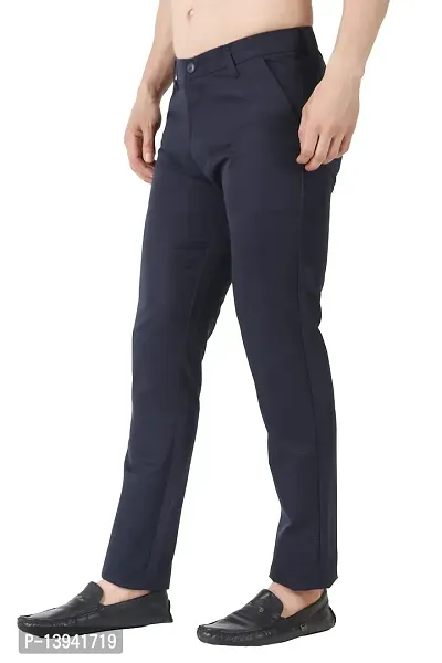 MALENO Men's Cotton Slim Fit Casual Trouser-thumb3