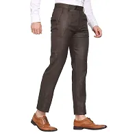 MALENO Men's Regular Fit Textured Trouser-thumb4