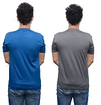 Maleno Men's Round Neck Lycra T-Shirt Combo (Pack of 2)-thumb1