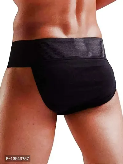 MALENO Men's Cotton Supporter Underwear Black Pack of 1-thumb2