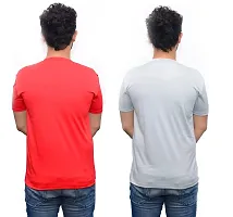 Maleno Men's Round Neck Lycra T-Shirt Combo (Pack of 2)-thumb1