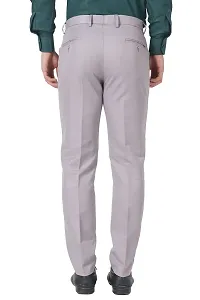 MALENO Slim Fit Men Cotton Blend Light Grey Trouser-thumb3