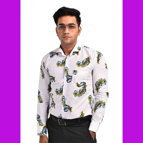 Men Casual Stylish flower Shirt