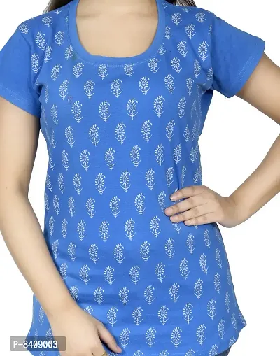 Reliable Cotton Blend Printed Round Neck Tunic For Women- Pack Of 2-thumb4