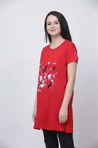 Reliable Cotton Blend Printed Round Neck Tunic For Women- Pack Of 2-thumb2