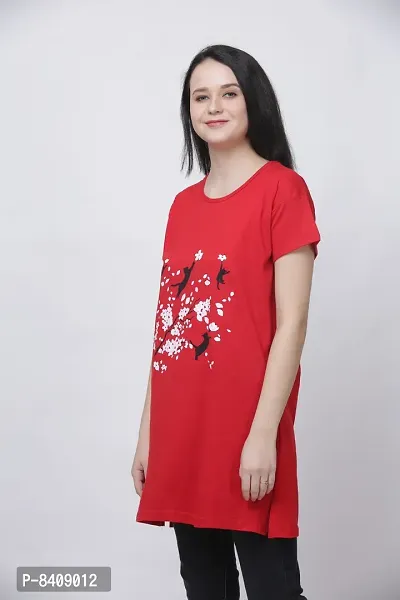 Reliable Cotton Blend Printed Round Neck Tunic For Women- Pack Of 2-thumb3