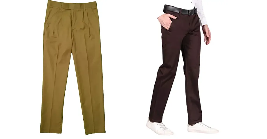 Stylish Cotton Formal Pants For Men Pack of 2