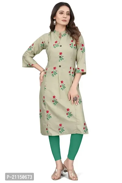 Mavenclad Women's Printed Magic Cotton Regular Fit 3/4 Sleeve Lightweight Casual Wear Feeding Kurti (B-F-189_Blue_2XL)-thumb0