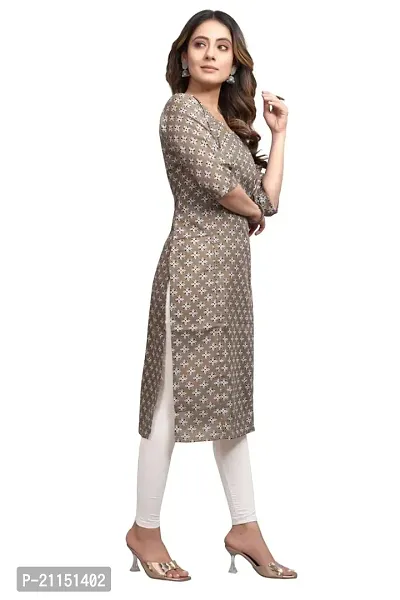 Mavenclad Women's Printed Cotton Blend Regular Fit Lightweight Casual Wear Feeding Kurti (B-F-223)-thumb4