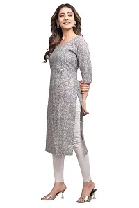 Mavenclad Women's Printed Cotton Blend Regular Fit 3/4 Sleeve Lightweight Casual Wear Feeding Kurti (B-F-225)-thumb1