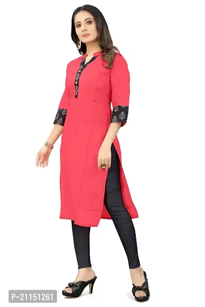 Mavenclad Women's Printed Magic Cotton Regular Fit 3/4 Sleeve Lightweight Casual Wear Feeding Kurti (B-F-192_Yellow_2XL)-thumb2