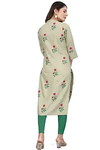 Mavenclad Women's Printed Cotton Blend Regular Fit 3/4 Sleeve Lightweight Casual Wear Feeding Kurti (B-F-219)-thumb4