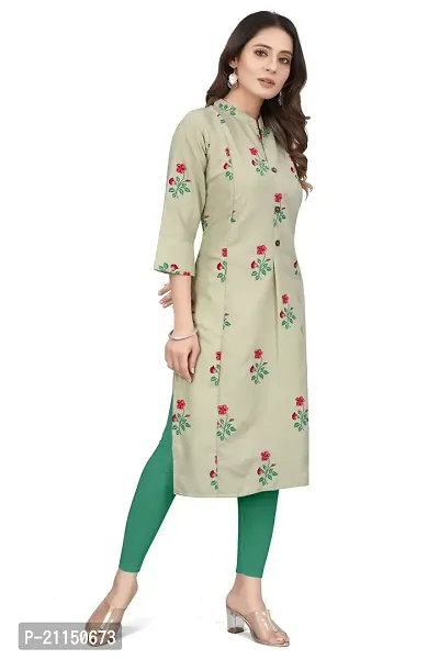 Mavenclad Women's Printed Magic Cotton Regular Fit 3/4 Sleeve Lightweight Casual Wear Feeding Kurti (B-F-189_Blue_2XL)-thumb4