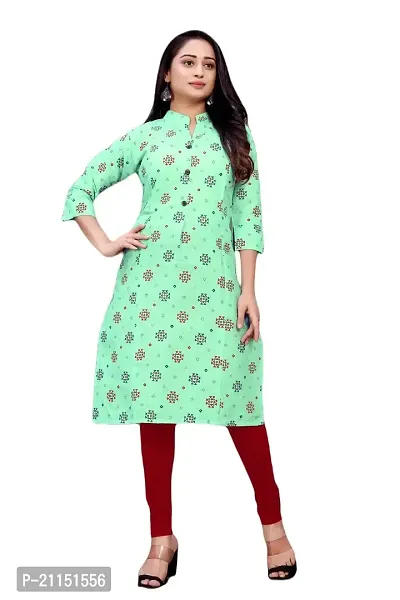 Mavenclad Women's Printed Cotton Blend Regular Fit Lightweight Casual Wear Feeding Kurti (B-F-210)-thumb0