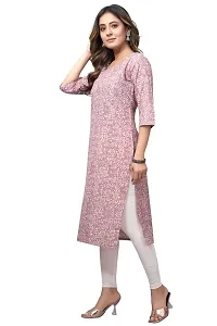 Mavenclad Women's Printed Cotton Blend Regular Fit Bell Sleeve Lightweight Casual Wear Feeding Kurti (B-F-206_Grey_2XL)-thumb2