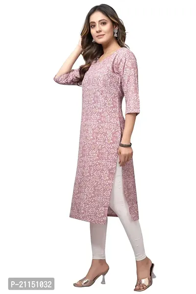 Mavenclad Women's Printed Cotton Blend Regular Fit Bell Sleeve Lightweight Casual Wear Feeding Kurti (B-F-206_Grey_2XL)-thumb3