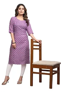 Mavenclad Women's Printed Cotton Blend Regular Fit Lightweight Casual Wear Feeding Kurti (B-F-223)-thumb1