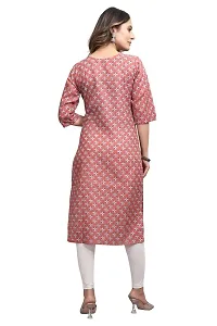 Mavenclad Women's Solid Cotton Blend Regular Fit 3/4 Sleeve Lightweight Casual Wear Feeding Kurti (B-F-201_Green_2XL)-thumb4