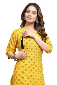 Mavenclad Women's Solid Cotton Blend Regular Fit 3/4 Sleeve Lightweight Casual Wear Feeding Kurti (B-F-203_Turqouise_2XL)-thumb4