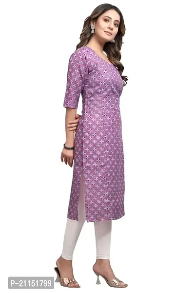 Mavenclad Women's Printed Cotton Blend Regular Fit Bell Sleeve Lightweight Casual Wear Feeding Kurti (B-F-148_Grey_L)-thumb3