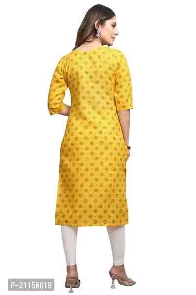 Mavenclad Women's Solid Cotton Blend Regular Fit 3/4 Sleeve Lightweight Casual Wear Feeding Kurti (B-F-203_Turqouise_2XL)-thumb3