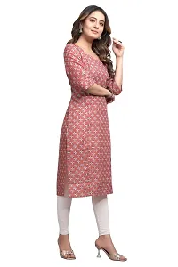 Mavenclad Women's Printed Cotton Blend Regular Fit Bell Sleeve Lightweight Casual Wear Feeding Kurti (B-F-147_Yellow_L)-thumb2