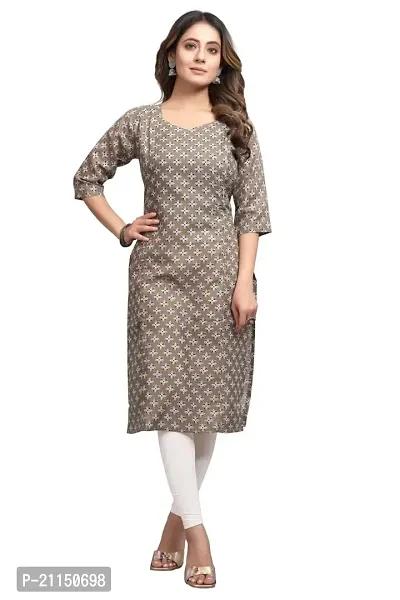 Mavenclad Women's Printed Cotton Blend Regular Fit Bell Sleeve Lightweight Casual Wear Feeding Kurti (B-F-118_Yellow_M)-thumb0